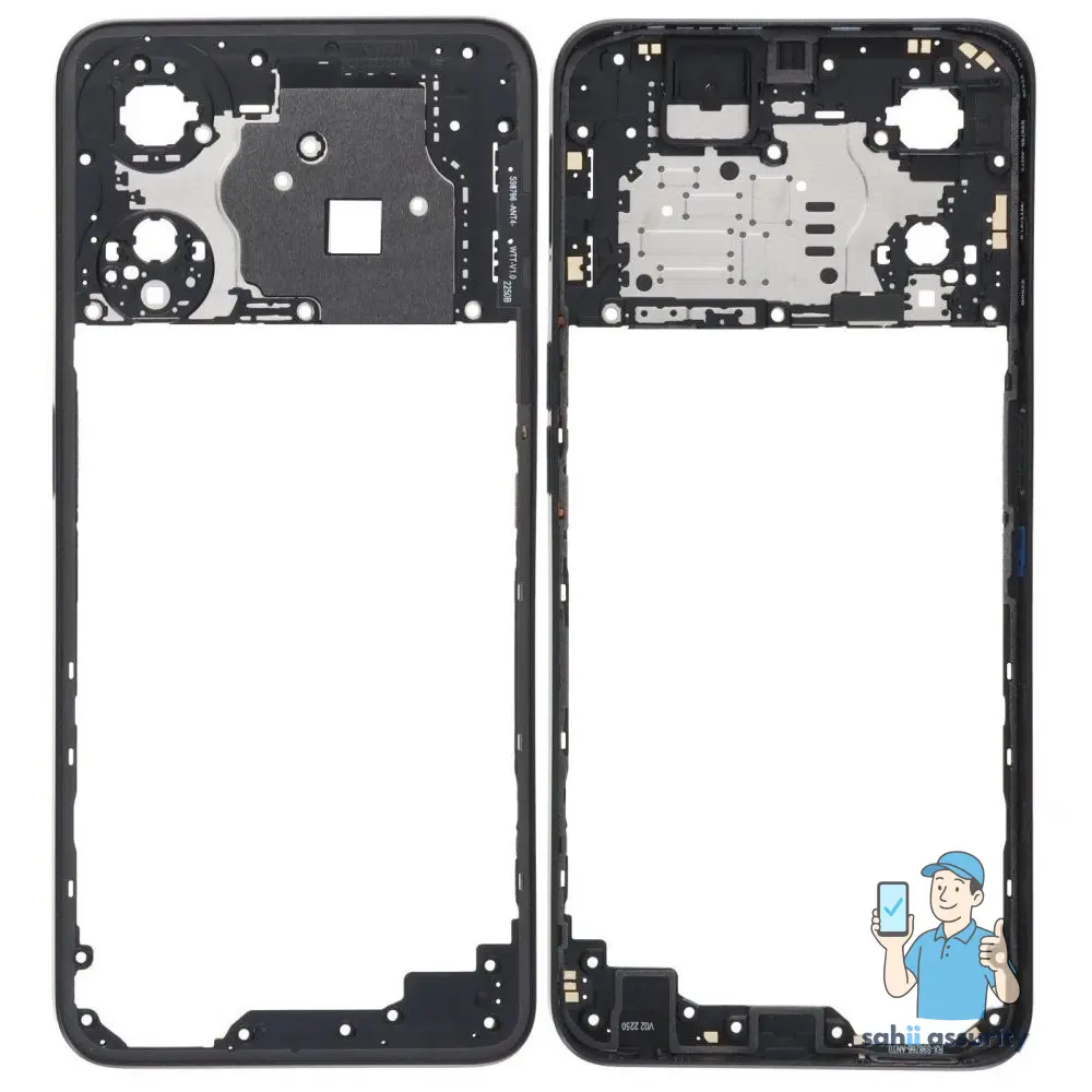 Middle Frame Ring Only for Oppo A78 Black